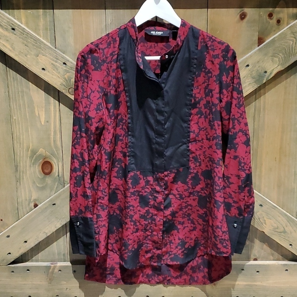 KRIS JENNER KOLLECTION BLOUSE SIZE XS Whimsy Goth Drama Romantic Rock Vampire